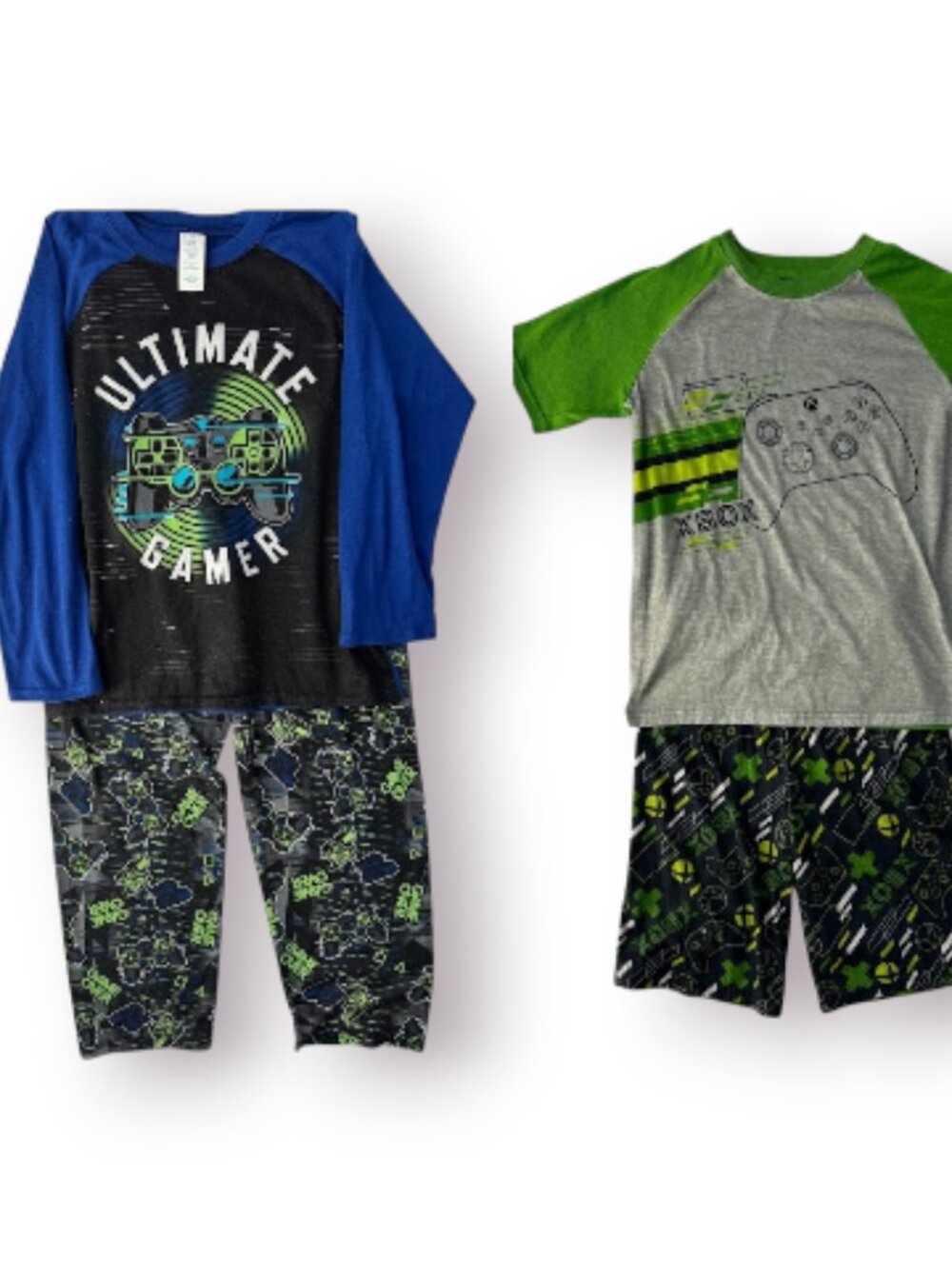 Boys Gamer Pajamas Bundle Size 10/12 Xbox & The Childrens Place 2 Pack EUC